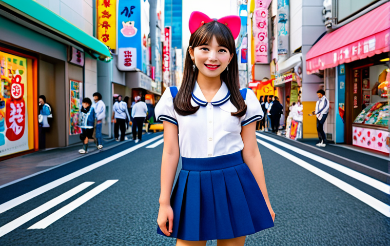 Sanrio Character Fashion Collaboration**

"A fully clothed young woman wearing a stylish outfit featuring Hello Kitty designs, posing in a vibrant Tokyo street, colorful storefronts in the background, professional fashion photography, full body shot, perfect anatomy, correct proportions, well-formed hands, appropriate attire, safe for work, family-friendly, high quality."

**