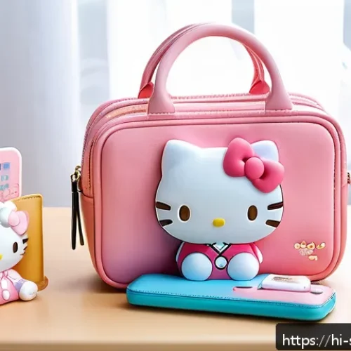 Home 11 산리오 캐릭터 관련 수집품 트렌드 - A compact and stylish Sanrio collectible display featuring Hello Kitty RFID wallet made of artificia...